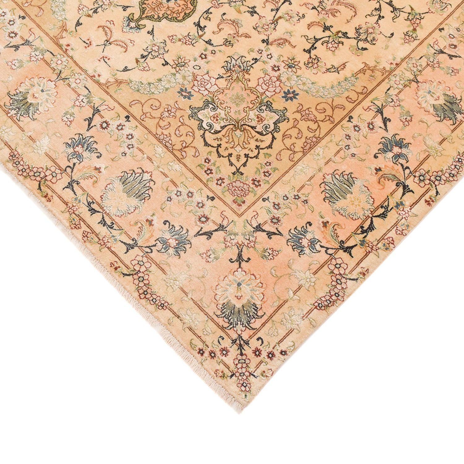 Persisk tæppe - Tabriz - Royal - 198 x 148 cm - karamel