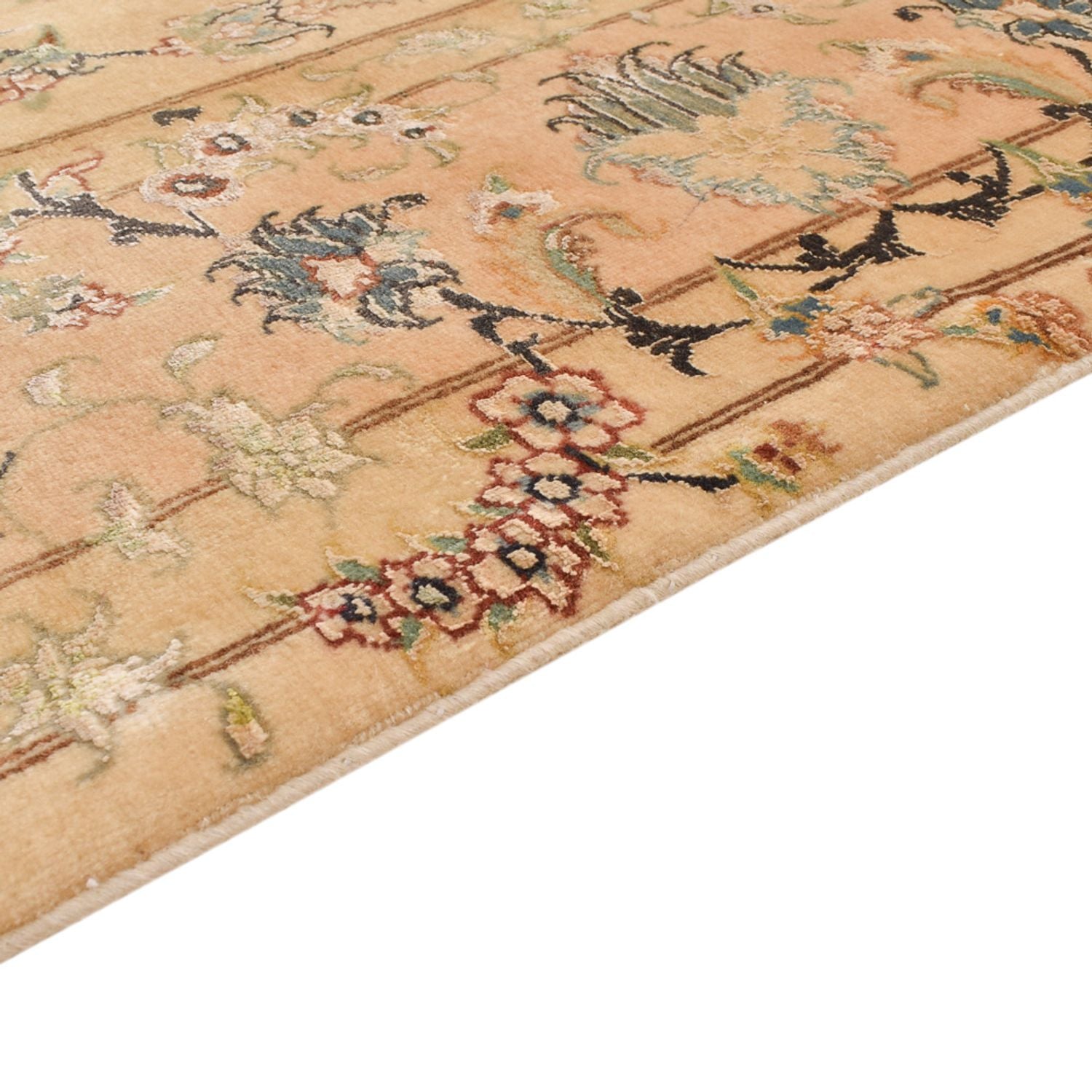 Persisk tæppe - Tabriz - Royal - 198 x 148 cm - karamel