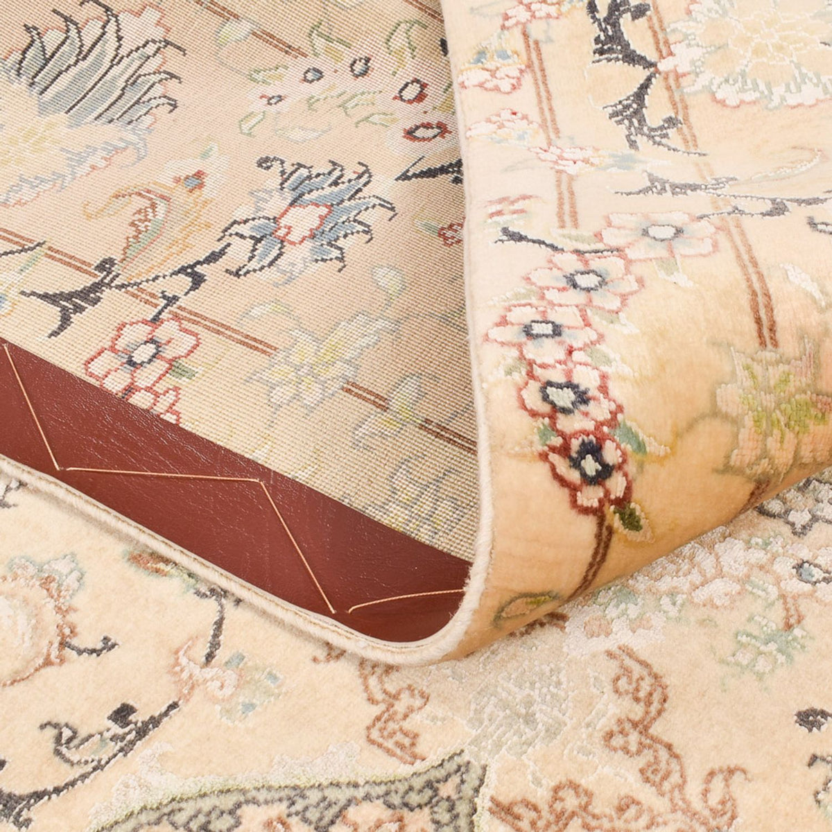 Persisk tæppe - Tabriz - Royal - 198 x 148 cm - karamel