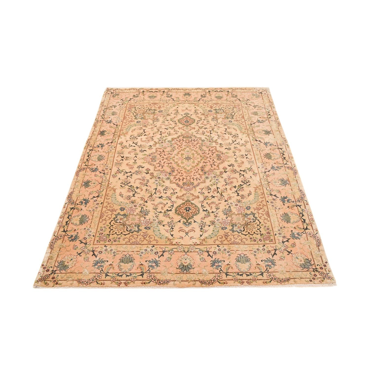 Persisk tæppe - Tabriz - Royal - 198 x 148 cm - karamel