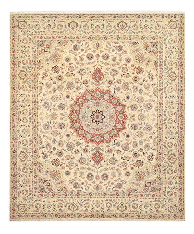 Tabriz - 50 Raj Tæppe 298x349cm - Persisk tæppe - beige