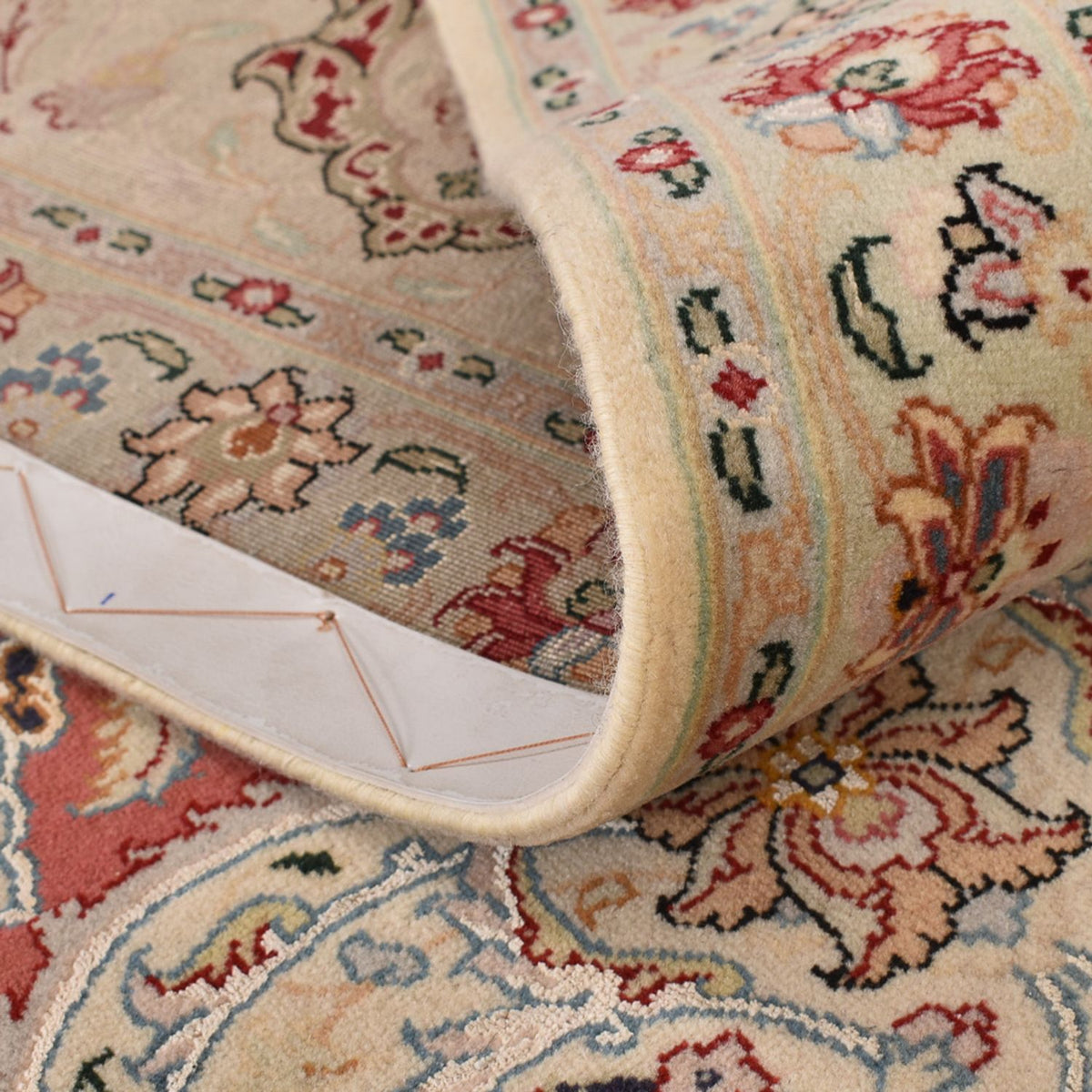 Persisk tæppe - Tabriz - Royal - 349 x 298 cm - beige