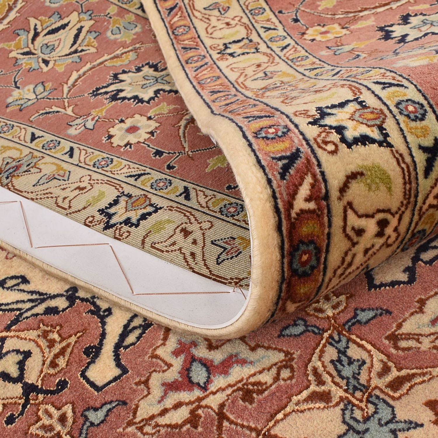 Persisk tæppe - Tabriz - Royal - 358 x 250 cm - lys beige