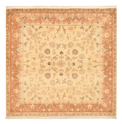 Persisk tæppe - Tabriz - Royal firkantet  - 207 x 202 cm - lys beige
