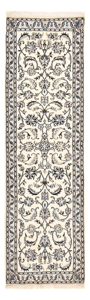 Løber Persisk tæppe - Nain - Royal - 195 x 59 cm - creme