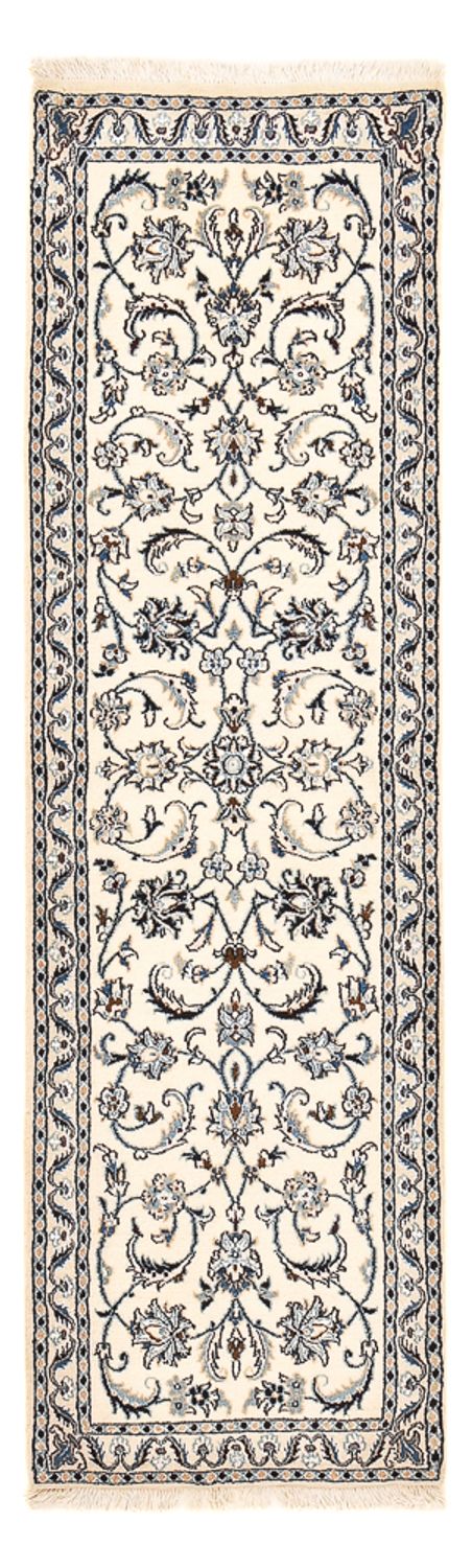 Løber Persisk tæppe - Nain - Royal - 195 x 59 cm - creme