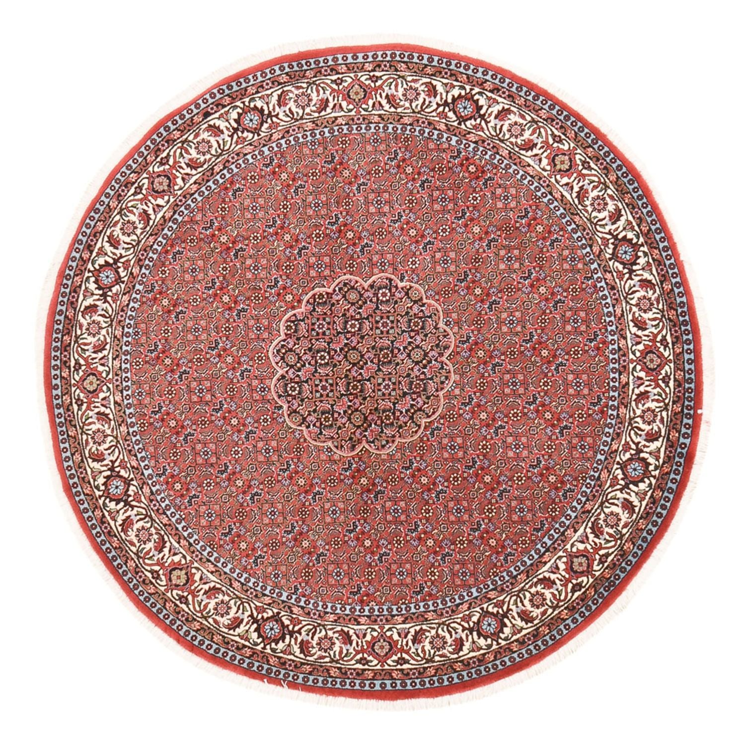 Persisk tæppe - Bijar rundt  - 150 x 150 cm - rust