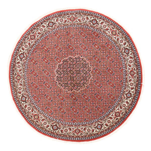 Persisk tæppe - Bijar rundt  - 150 x 150 cm - rust