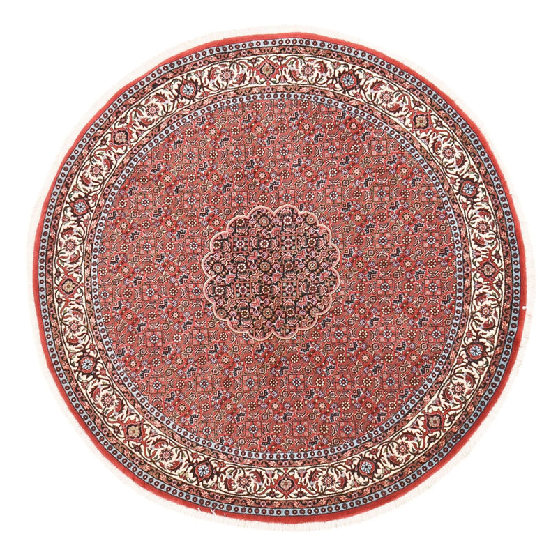 Persisk tæppe - Bijar rundt  - 150 x 150 cm - rust