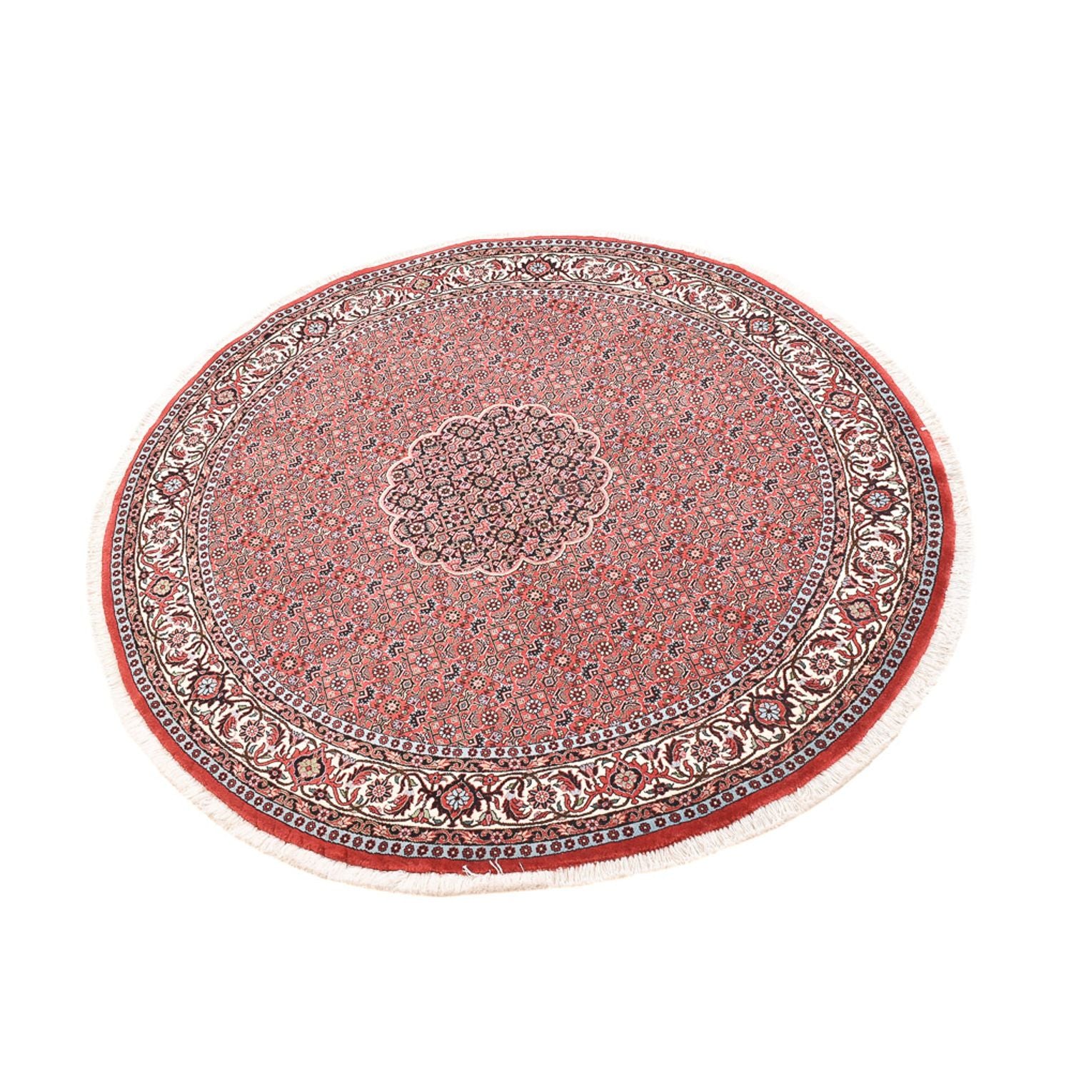 Persisk tæppe - Bijar rundt  - 150 x 150 cm - rust