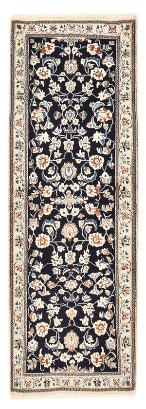 Løber Persisk tæppe - Nain - Royal - 180 x 68 cm - mørkeblå