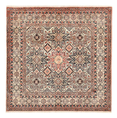 Gabbeh-tæppe - Kashkuli Persisk firkantet  - 195 x 195 cm - mørk beige