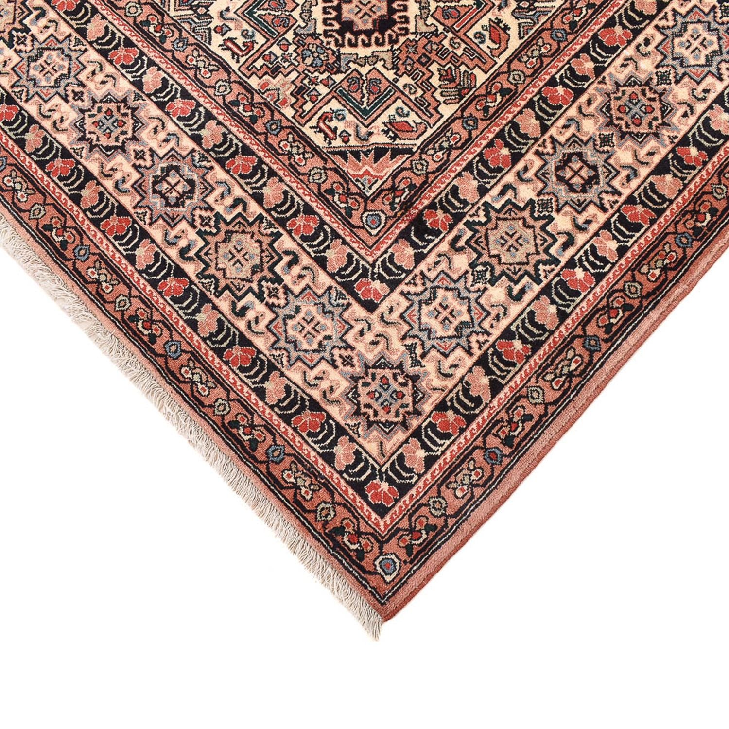Gabbeh-tæppe - Kashkuli Persisk firkantet  - 195 x 195 cm - mørk beige