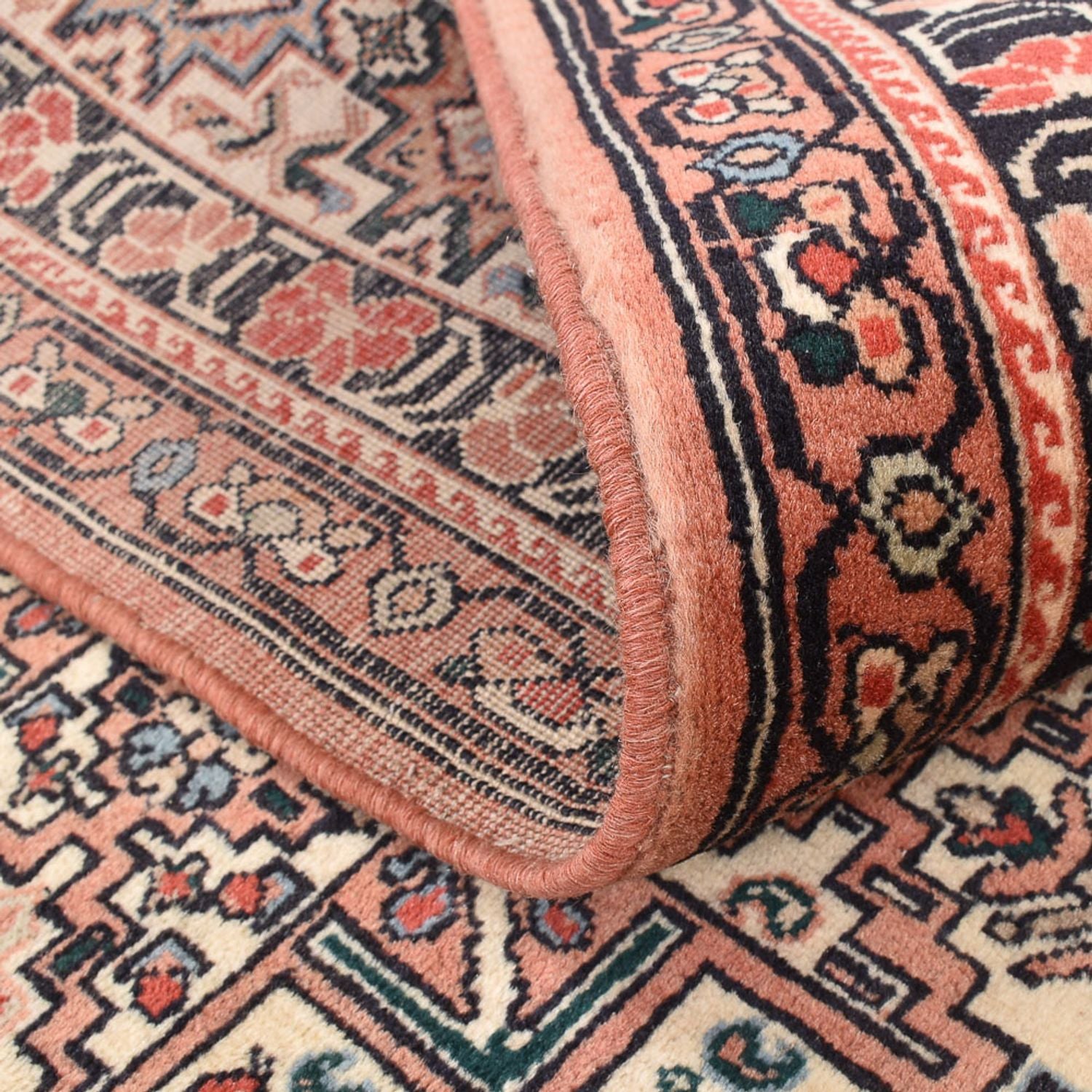 Gabbeh-tæppe - Kashkuli Persisk firkantet  - 195 x 195 cm - mørk beige