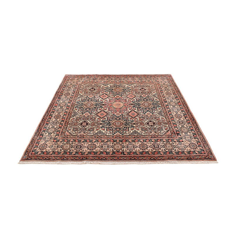 Gabbeh-tæppe - Kashkuli Persisk firkantet  - 195 x 195 cm - mørk beige