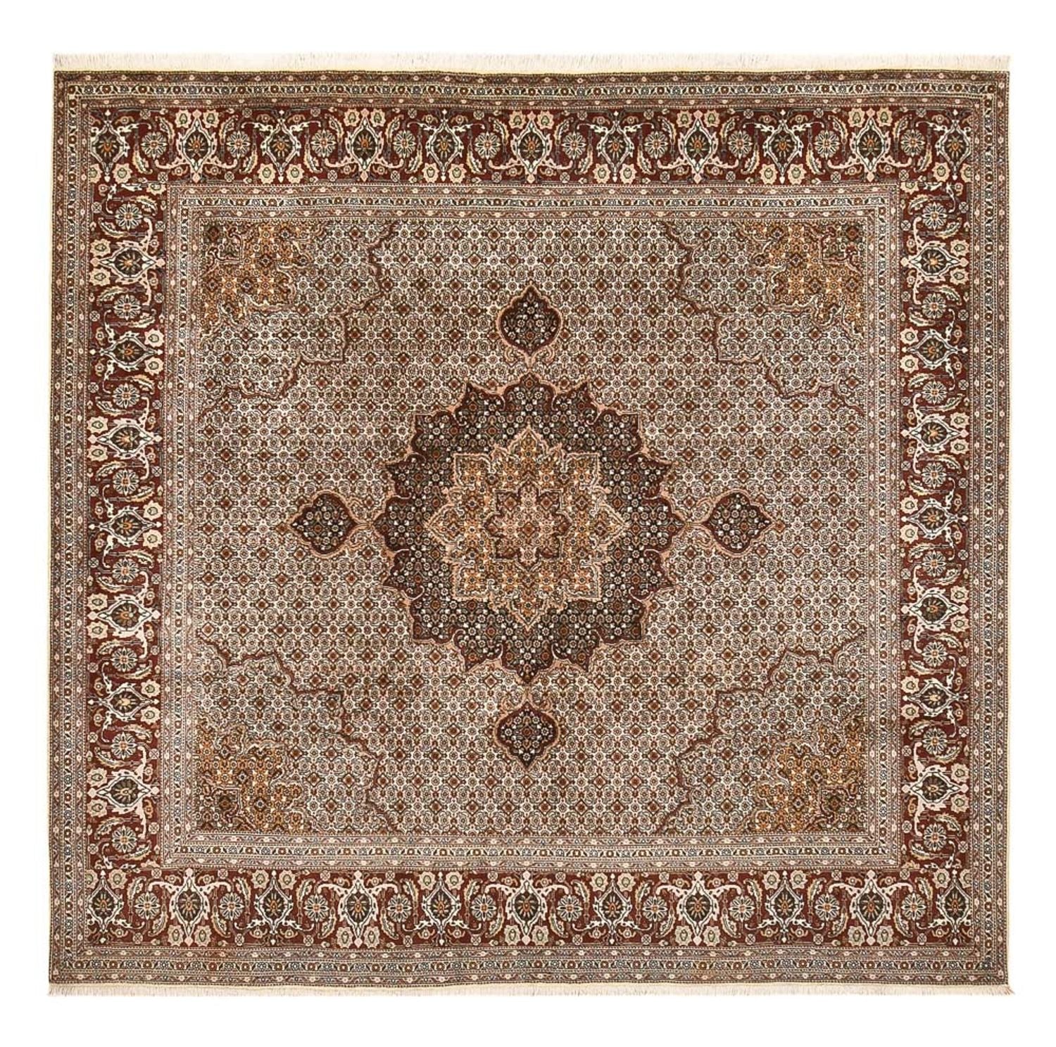 Persisk tæppe - Tabriz - Royal firkantet  - 252 x 247 cm - brun