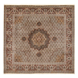 Persisk tæppe - Tabriz - Royal firkantet  - 252 x 247 cm - brun
