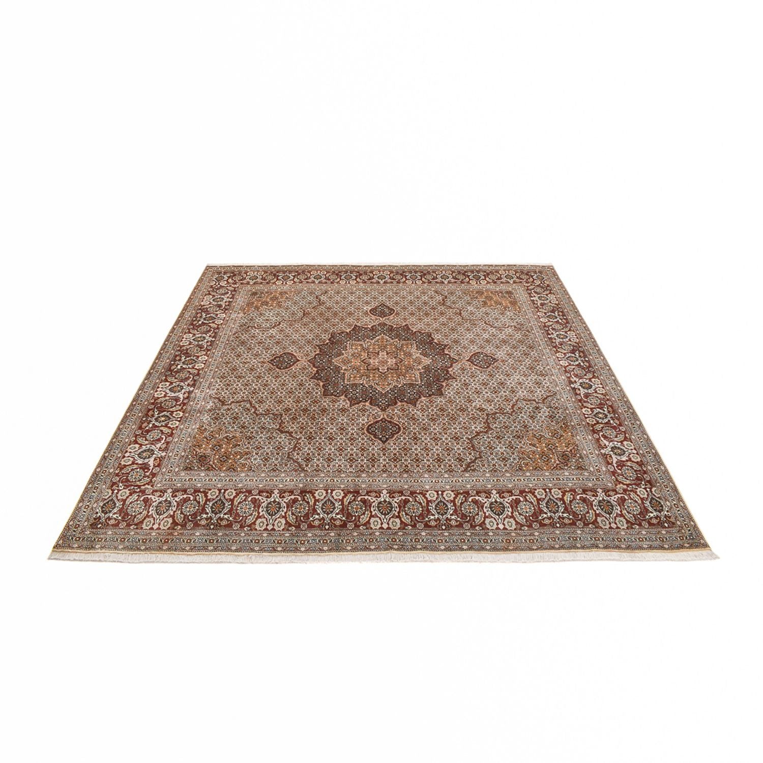 Persisk tæppe - Tabriz - Royal firkantet  - 252 x 247 cm - brun
