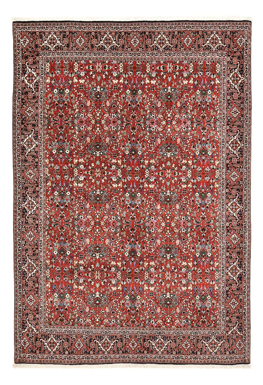 Persisk tæppe - Bijar - 297 x 206 cm - rød