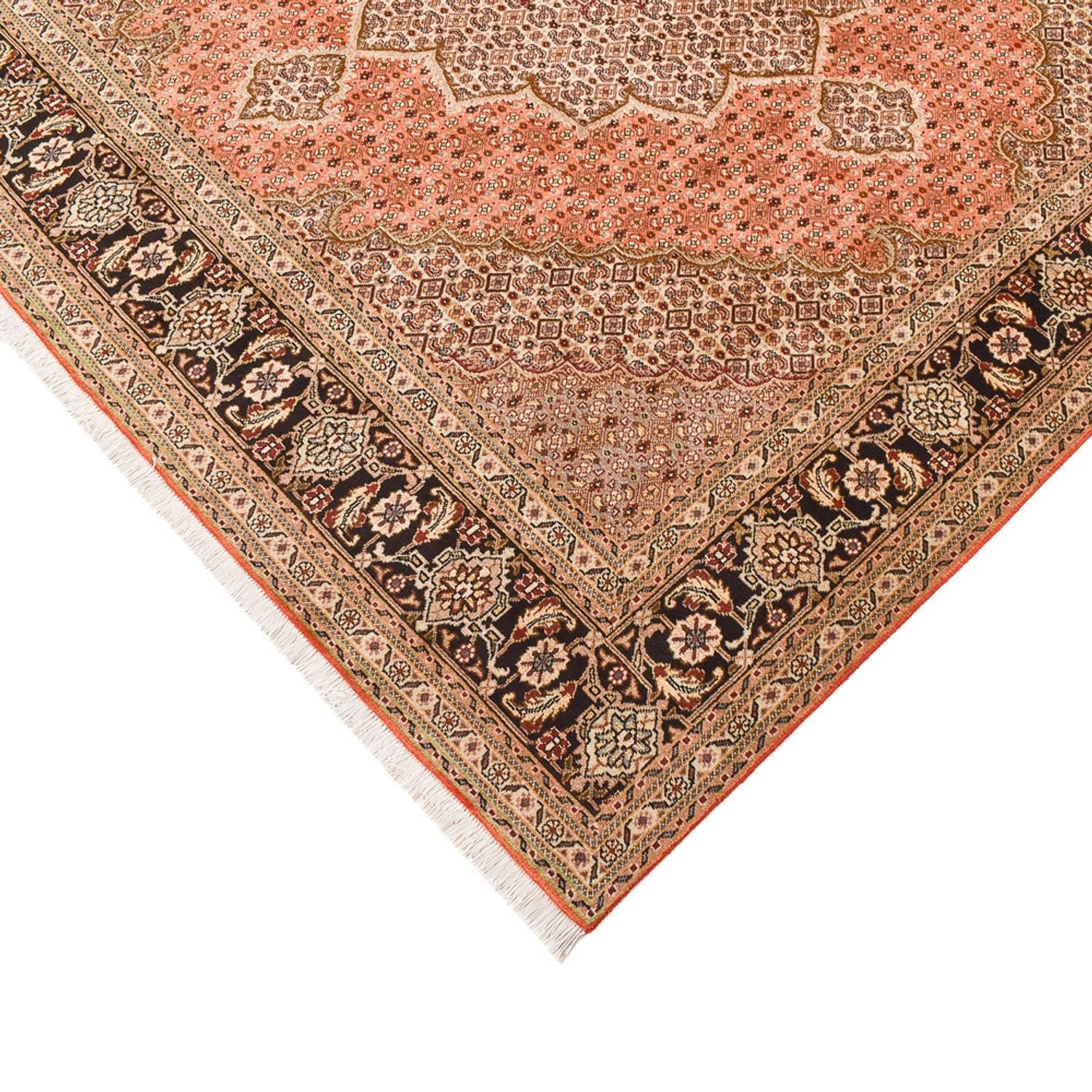 Persisk tæppe - Tabriz - Royal firkantet  - 253 x 245 cm - mørk beige