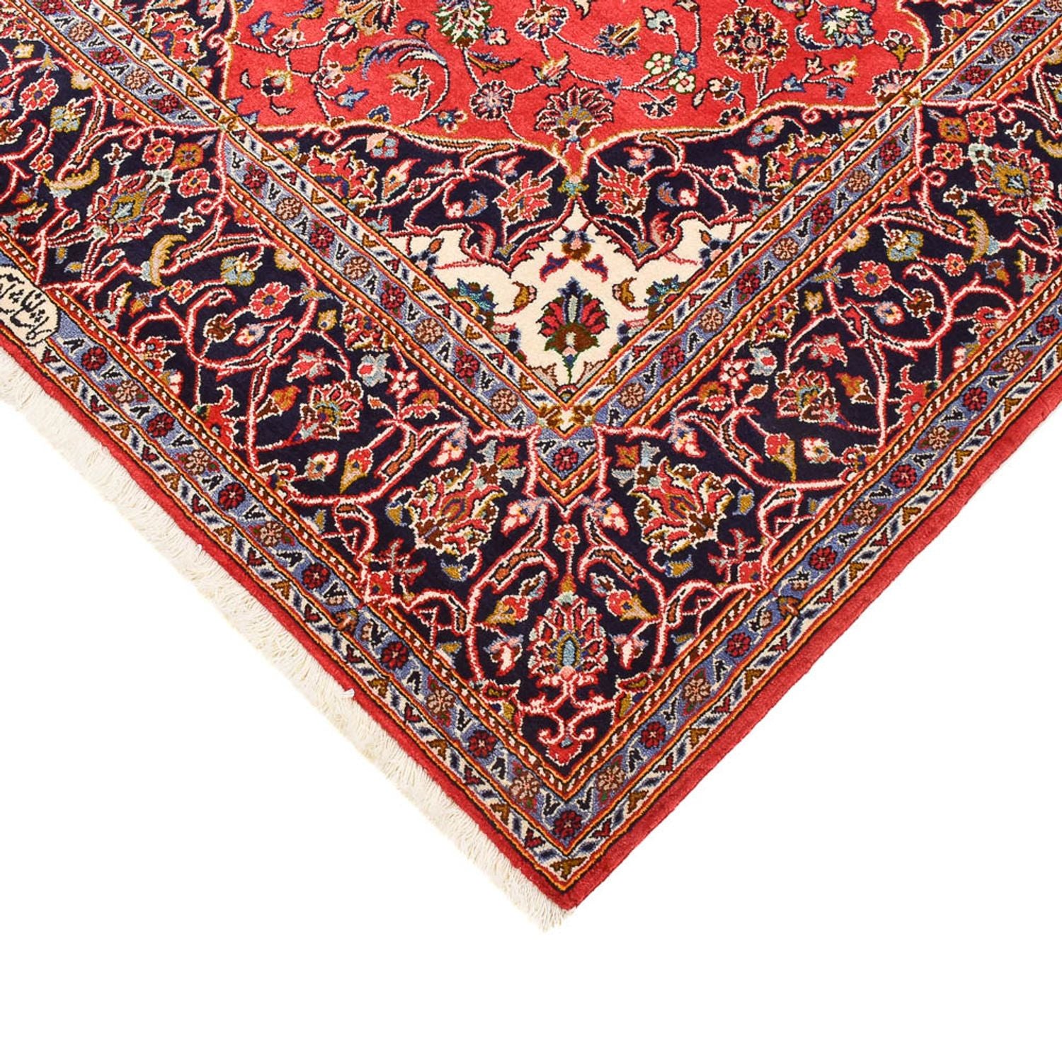 Persisk tæppe - Keshan - 228 x 142 cm - rød