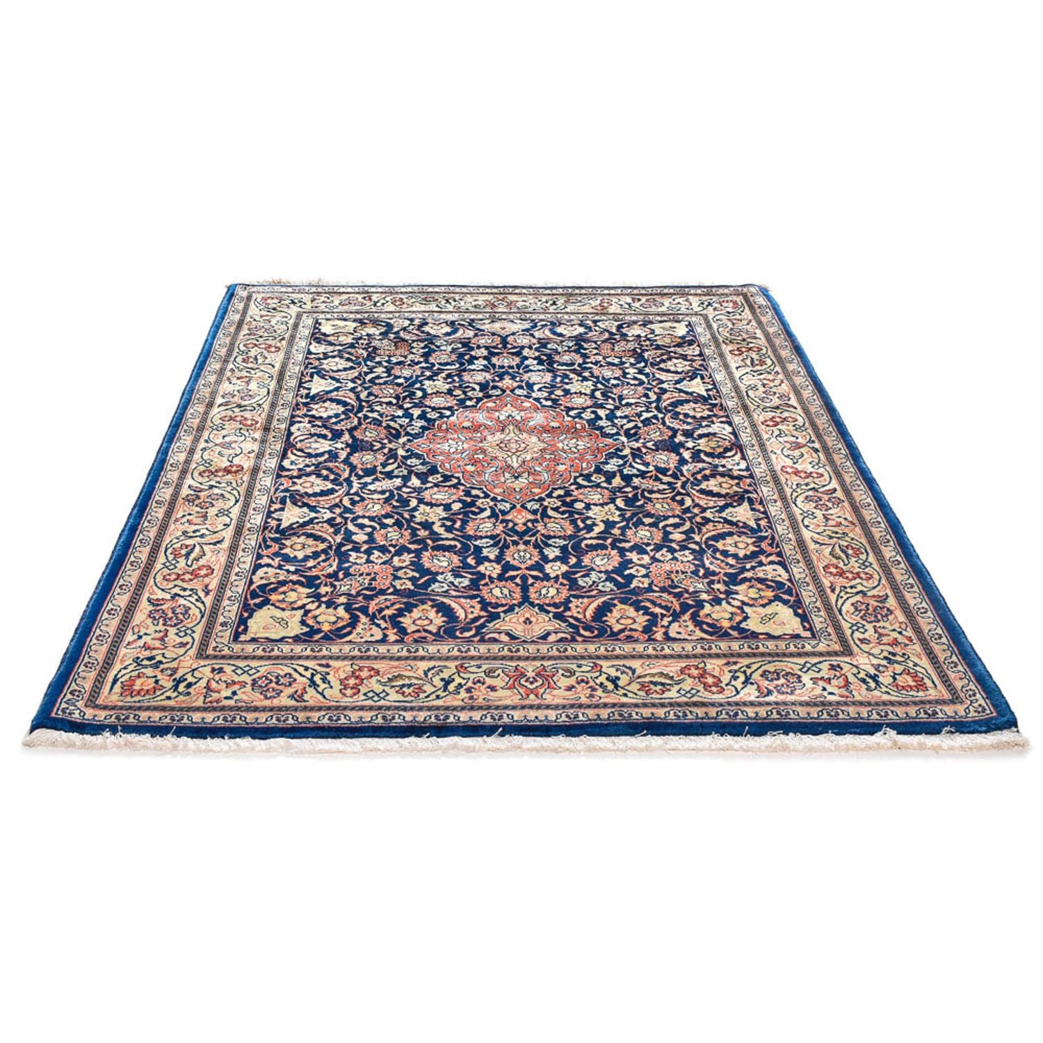 Persisk tæppe - Classic - 208 x 145 cm - mørkeblå