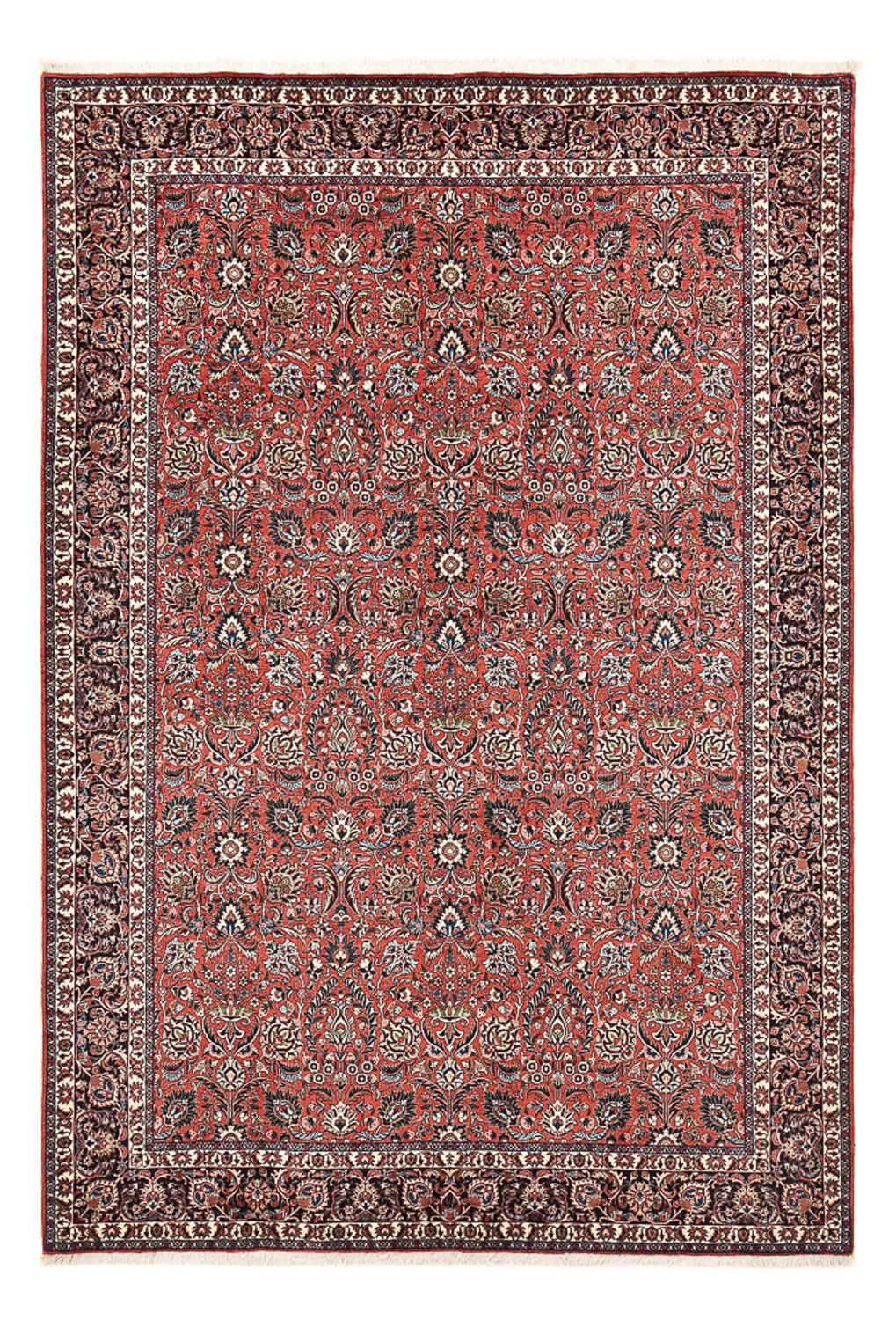 Persisk tæppe - Bijar - 303 x 205 cm - rød