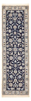 Løber Persisk tæppe - Nain - Royal - 197 x 61 cm - mørkeblå