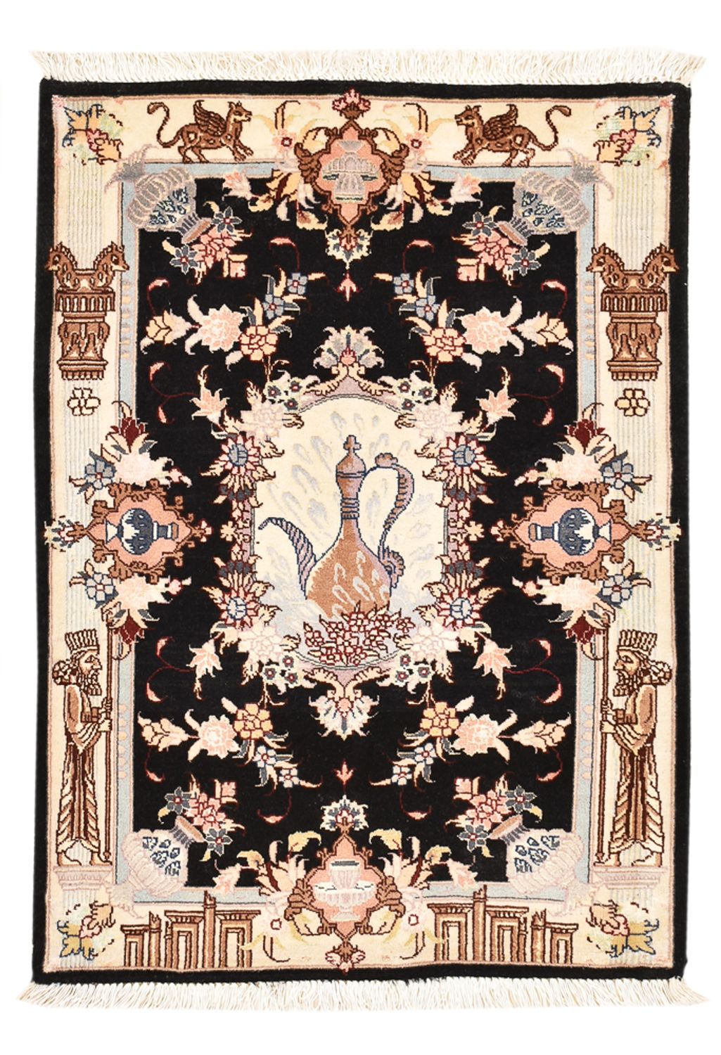 Persisk tæppe - Tabriz - Royal - 90 x 60 cm - flerfarvet