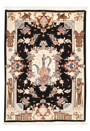 Persisk tæppe - Tabriz - Royal - 90 x 60 cm - flerfarvet