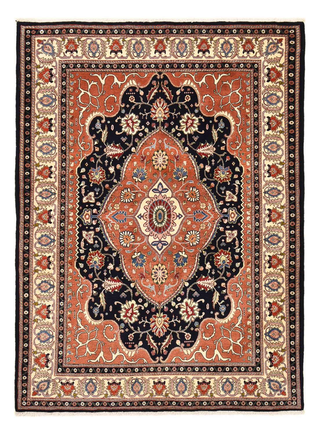 Gabbeh-tæppe - Kashkuli Persisk - 240 x 178 cm - mørkeblå