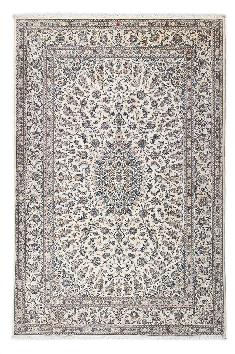 Persisk tæppe - Keshan - 323 x 216 cm - lysegrå