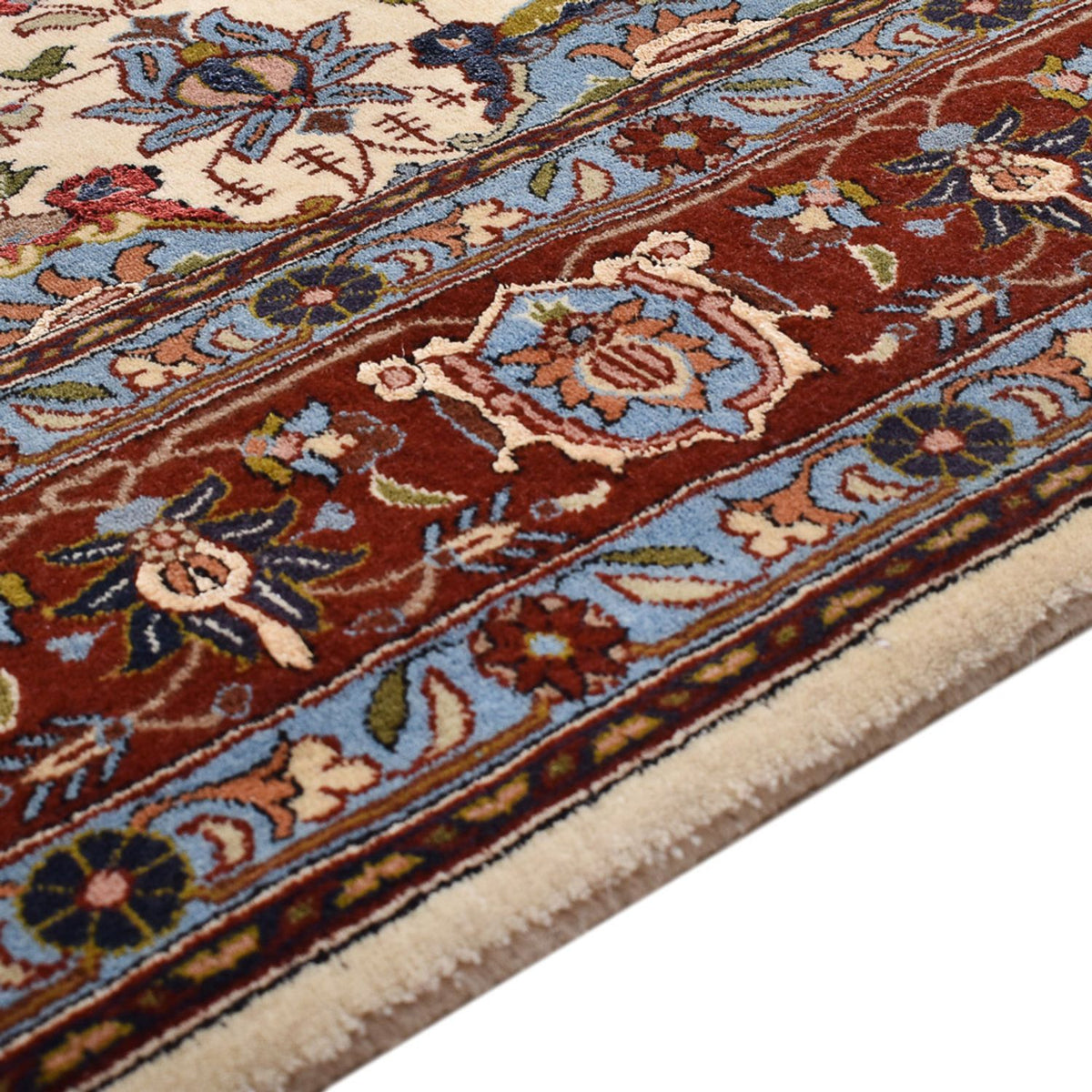 Persisk tæppe - Nomadisk - 212 x 147 cm - lys beige