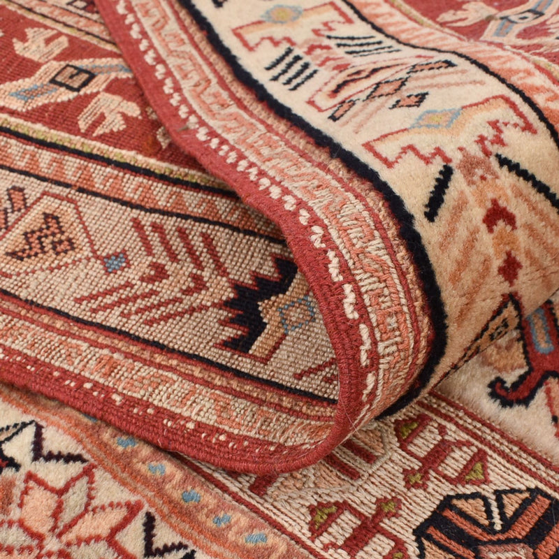 Kelim-tæppe - orientalsk - 195 x 135 cm - lysrød