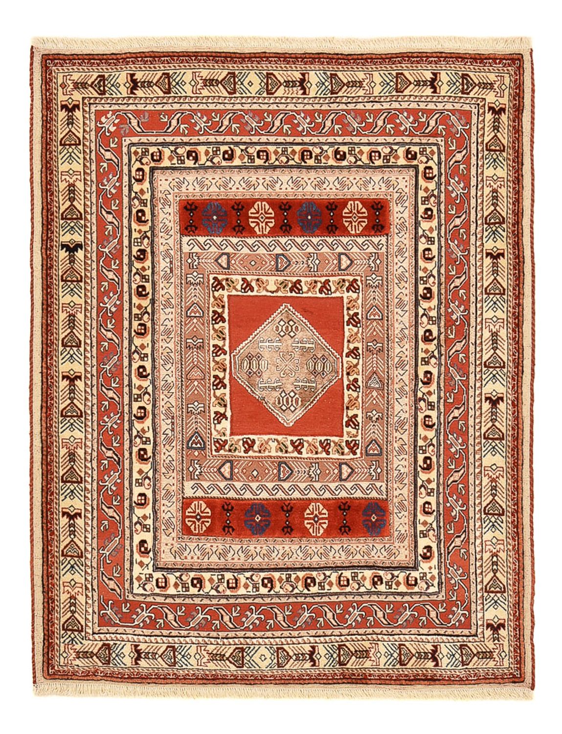Kelim-tæppe - orientalsk - 155 x 117 cm - flerfarvet