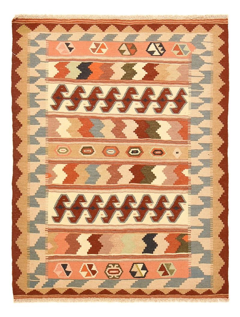 Kelim-tæppe - orientalsk - 147 x 110 cm - flerfarvet