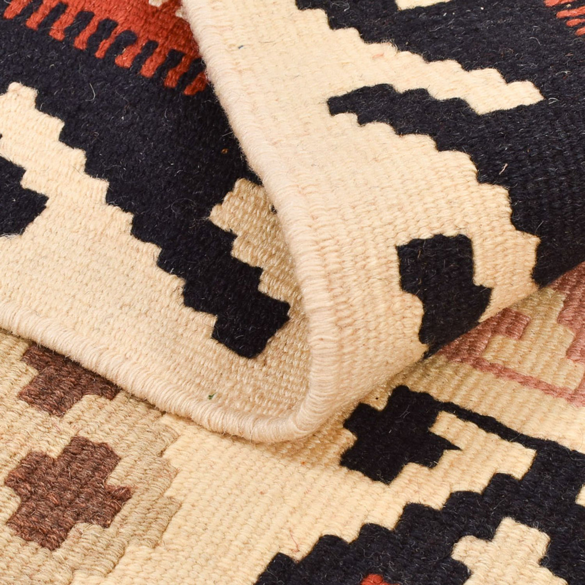 Kelim-tæppe - orientalsk - 150 x 105 cm - beige