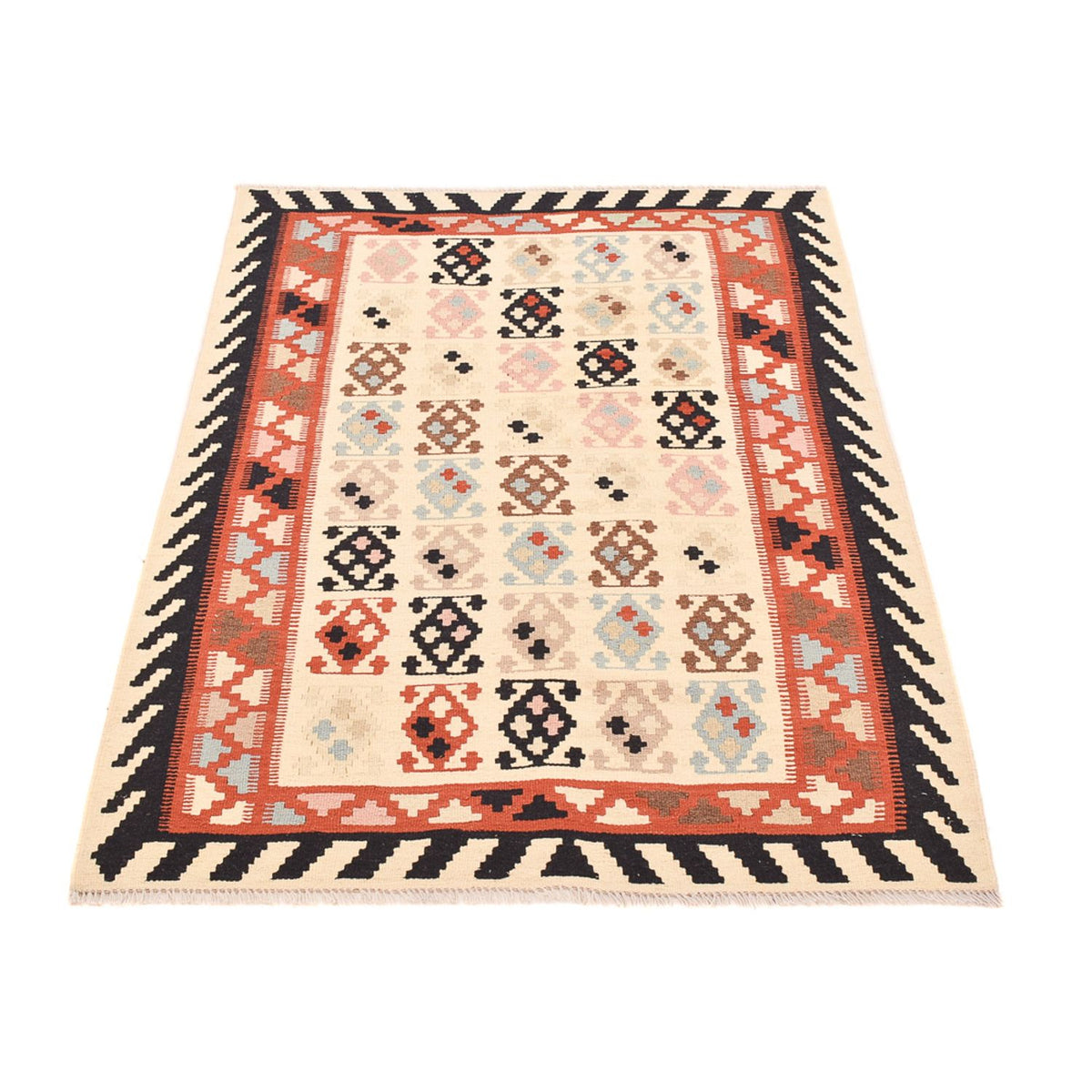 Kelim-tæppe - orientalsk - 150 x 105 cm - beige