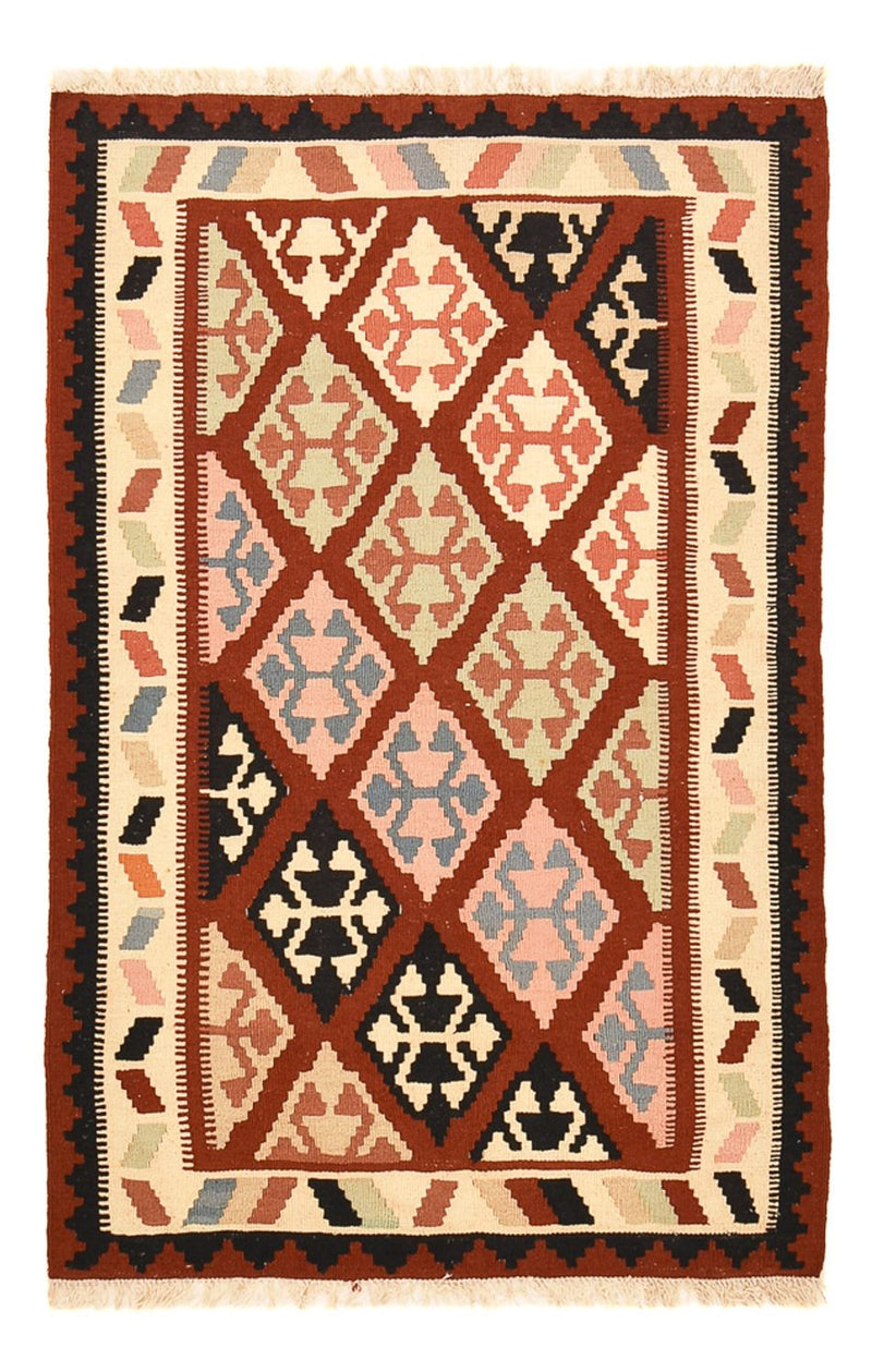 Kelim-tæppe - orientalsk - 153 x 100 cm - flerfarvet