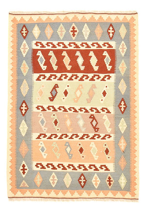 Kelim-tæppe - orientalsk - 143 x 102 cm - flerfarvet