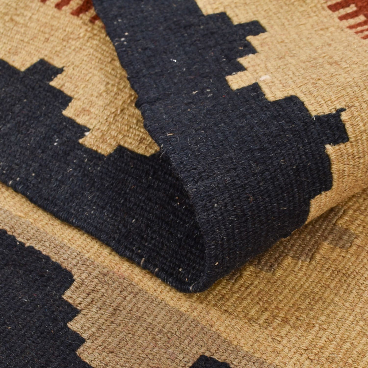 Kelim-tæppe - orientalsk - 146 x 104 cm - flerfarvet