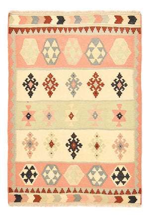 Kelim-tæppe - orientalsk - 150 x 105 cm - flerfarvet