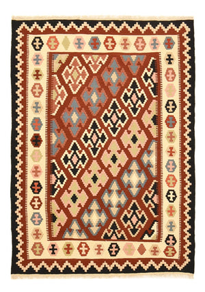 Kelim-tæppe - orientalsk - 150 x 106 cm - flerfarvet