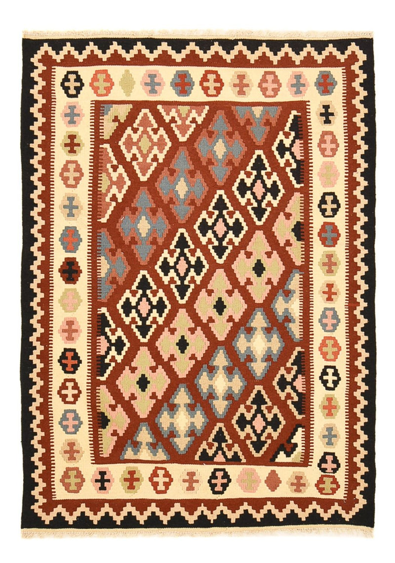 Kelim-tæppe - orientalsk - 150 x 106 cm - flerfarvet