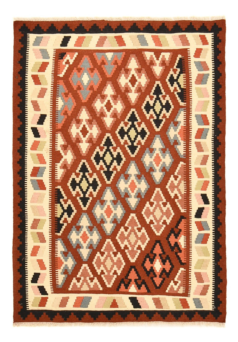 Kelim-tæppe - orientalsk - 145 x 105 cm - flerfarvet