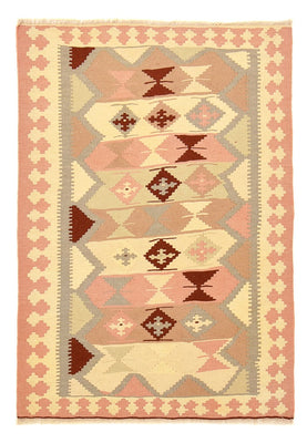 Kelim-tæppe - orientalsk - 150 x 105 cm - beige