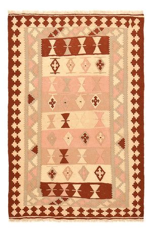 Kelim-tæppe - orientalsk - 147 x 100 cm - flerfarvet