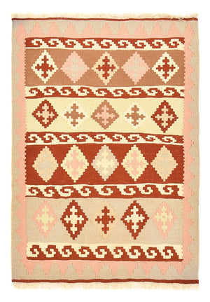 Kelim-tæppe - orientalsk - 137 x 98 cm - flerfarvet