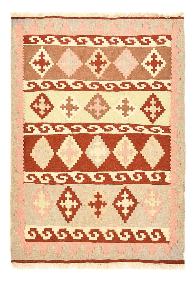 Kelim-tæppe - orientalsk - 137 x 98 cm - flerfarvet