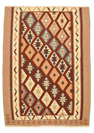 Kelim-tæppe - orientalsk - 140 x 100 cm - flerfarvet